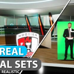 Sports Virtual Production Set Unreal Engine 4 Aximmetry Zero Density