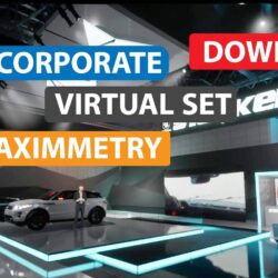 Corporate 5 Unreal Engine 4 Virtual Production Set with Aximmetry Zero Density
