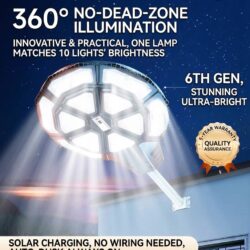 Solar LED Light Outdoor Lighting - No Power Cable Needed