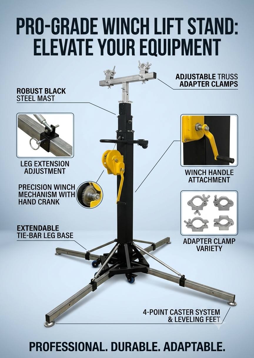 中型燈光升降架 Medium Lifting Tower 最高4.5米 龍門架支柱 1 中型燈光升降架 Medium Lifting Tower 最高4.5米 龍門架支柱